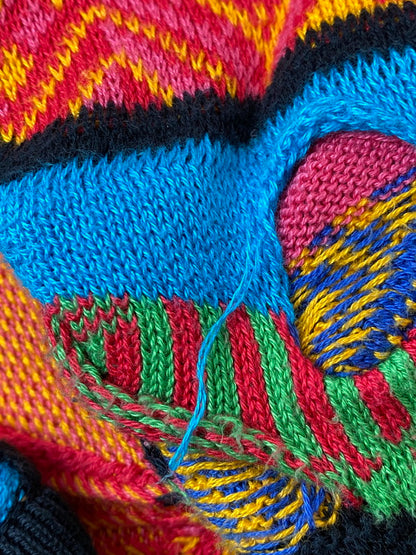 【中古品】【メンズ】 COOGI クージー PSYCHEDELIC 3D KNIT サイケデリック スリーディー ニット メンズ トップス コットン セーター 146-260227-em-41-min サイズ：L カラー：マルチカラー 万代Net店