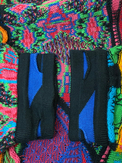 【中古品】【メンズ】 COOGI クージー PSYCHEDELIC 3D KNIT サイケデリック スリーディー ニット メンズ トップス コットン セーター 146-260227-em-41-min サイズ：L カラー：マルチカラー 万代Net店