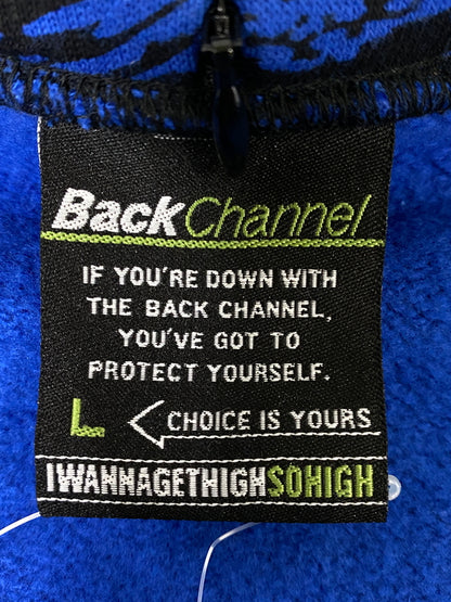 【中古品】【メンズ】 BACKCHANNEL バックチャンネル GHOSTLION CAMO FULL ZIP PARKA ゴーストライオン カモ フルジップ パーカー メンズ トップス 142-260630-hu-15-min サイズ：L カラー：ブルー/ブラック 万代Net店
