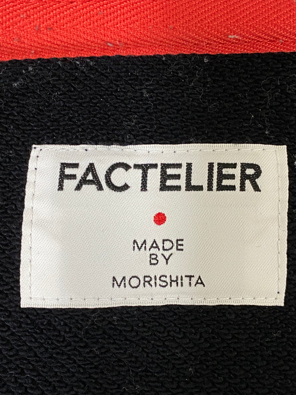 【中古品】【メンズ】 FACTELIER ファクトリエ ZIP UP HOODIE ジップアップフーディー パーカー トップス 140-260709-yn-07-min サイズ：L カラー：ブラック 万代Net店
