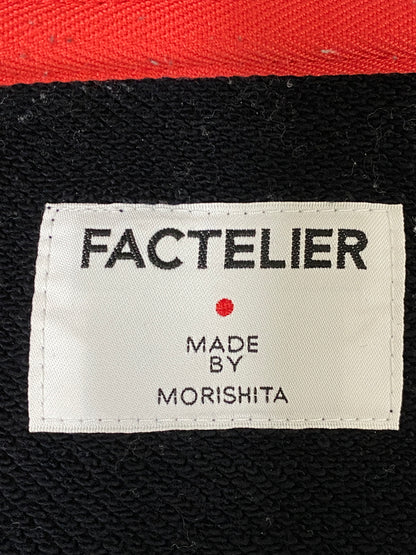 【中古品】【メンズ】 FACTELIER ファクトリエ ZIP UP HOODIE ジップアップフーディー パーカー トップス 140-260709-yn-07-min サイズ：L カラー：ブラック 万代Net店