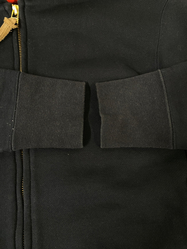 【中古品】【メンズ】 FACTELIER ファクトリエ ZIP UP HOODIE ジップアップフーディー パーカー トップス 140-260709-yn-07-min サイズ：L カラー：ブラック 万代Net店