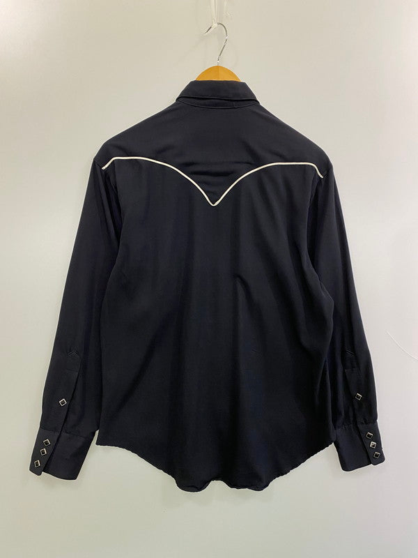【中古品】【メンズ】 ROCK MOUNT ロックマウント 60-70'S ウエスタンシャツ ロングスリーブ 146-260305-AS-12-min サイズ：S カラー：ネイビー 万代Net店
