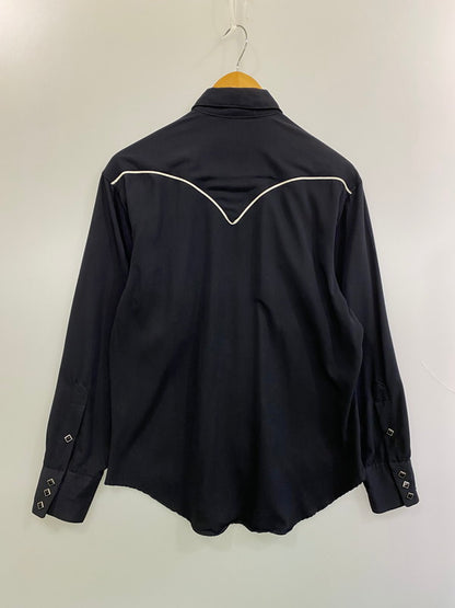 【中古品】【メンズ】 ROCK MOUNT ロックマウント 60-70'S ウエスタンシャツ ロングスリーブ 146-260305-AS-12-min サイズ：S カラー：ネイビー 万代Net店