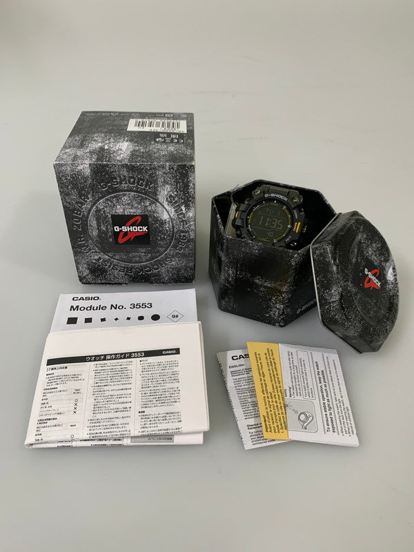 【中古品】【メンズ】 G-SHOCK ジーショック MASTER OF G LAND MUDMAN GW-9500-3ER マスター オブ ジー ランド マッドマン 腕時計 メンズ ウォッチ 196-260303-em-22-min カラー：カーキ系 万代Net店