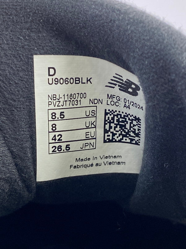 【中古品】【メンズ】 NEW BALANCE ニューバランス U9060 BLK メンズ シューズ 靴 スニーカー 163-260227-em-79-min サイズ：26.5cm カラー：ブラック 万代Net店