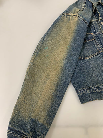 【現状渡し品】【メンズ】 Levi's リーバイス 50'S 革パッチ 517XX DENIM JACKET デニムジャケット アウター ヴィンテージ 146-260225-AS-17-min サイズ：下記参照 カラー：インディゴ 万代Net店