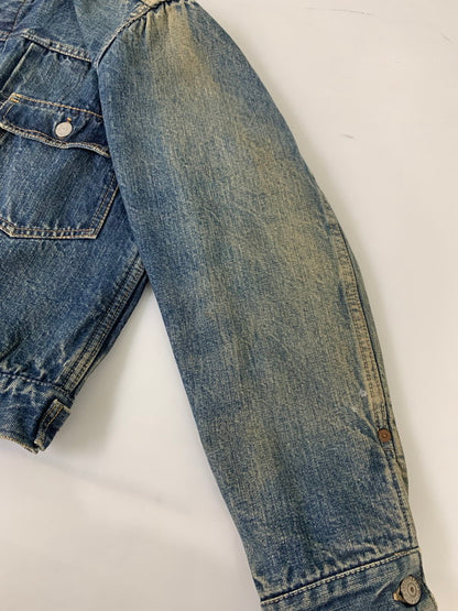 【現状渡し品】【メンズ】 Levi's リーバイス 50'S 革パッチ 517XX DENIM JACKET デニムジャケット アウター ヴィンテージ 146-260225-AS-17-min サイズ：下記参照 カラー：インディゴ 万代Net店