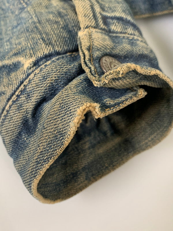 【現状渡し品】【メンズ】 Levi's リーバイス 50'S 革パッチ 517XX DENIM JACKET デニムジャケット アウター ヴィンテージ 146-260225-AS-17-min サイズ：下記参照 カラー：インディゴ 万代Net店