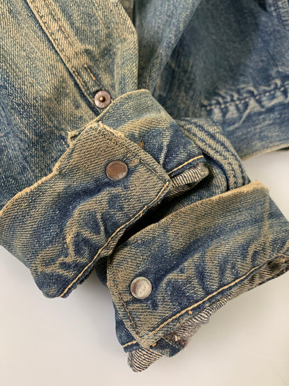【現状渡し品】【メンズ】 Levi's リーバイス 50'S 革パッチ 517XX DENIM JACKET デニムジャケット アウター ヴィンテージ 146-260225-AS-17-min サイズ：下記参照 カラー：インディゴ 万代Net店