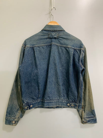 【現状渡し品】【メンズ】 Levi's リーバイス 50'S 革パッチ 517XX DENIM JACKET デニムジャケット アウター ヴィンテージ 146-260225-AS-17-min サイズ：下記参照 カラー：インディゴ 万代Net店