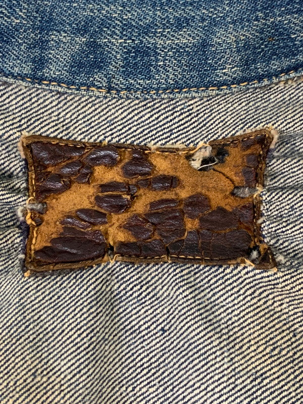 【現状渡し品】【メンズ】 Levi's リーバイス 50'S 革パッチ 517XX DENIM JACKET デニムジャケット アウター ヴィンテージ 146-260225-AS-17-min サイズ：下記参照 カラー：インディゴ 万代Net店