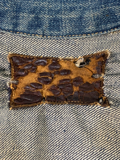 【現状渡し品】【メンズ】 Levi's リーバイス 50'S 革パッチ 517XX DENIM JACKET デニムジャケット アウター ヴィンテージ 146-260225-AS-17-min サイズ：下記参照 カラー：インディゴ 万代Net店