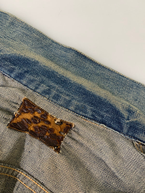 【現状渡し品】【メンズ】 Levi's リーバイス 50'S 革パッチ 517XX DENIM JACKET デニムジャケット アウター ヴィンテージ 146-260225-AS-17-min サイズ：下記参照 カラー：インディゴ 万代Net店