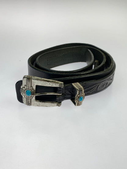 【現状渡し品】【メンズ】 USED ユーズド WESTERN RANGER BELT ウエスタン・レンジャーベルト 205-260307-zi-12-min カラー：ブラック 万代Net店