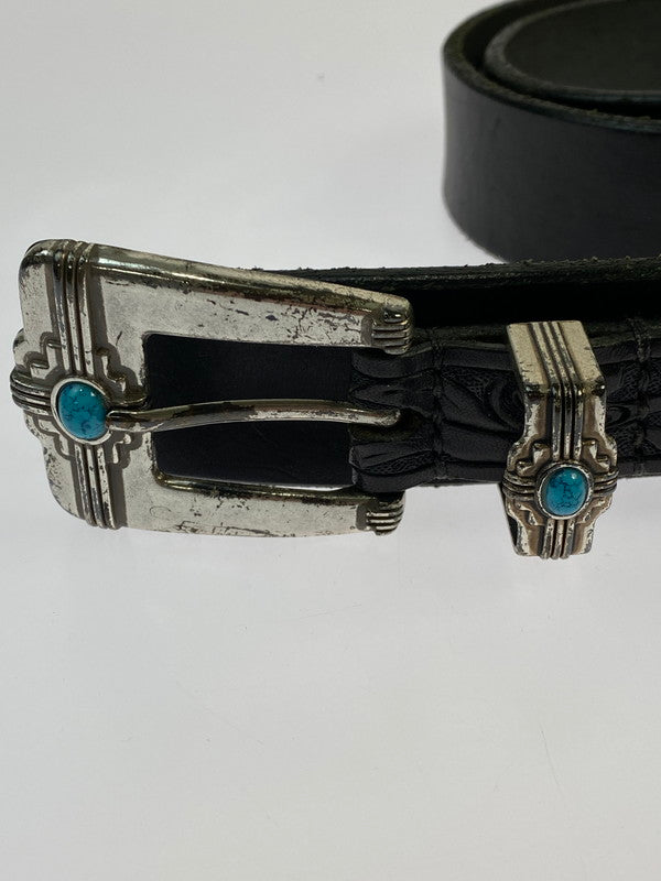 【現状渡し品】【メンズ】 USED ユーズド WESTERN RANGER BELT ウエスタン・レンジャーベルト 205-260307-zi-12-min カラー：ブラック 万代Net店