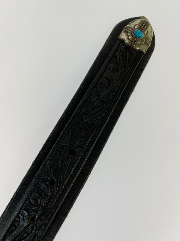 【現状渡し品】【メンズ】 USED ユーズド WESTERN RANGER BELT ウエスタン・レンジャーベルト 205-260307-zi-12-min カラー：ブラック 万代Net店