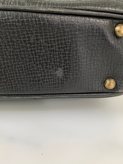 【中古品】【メンズ/レディース】 BURBERRY バーバリー 2WAY ALL LEATHER BAG オール レザー バッグ トートバッグ 革鞄 カバン 188-260303-em-24-min カラー：ブラック 万代Net店