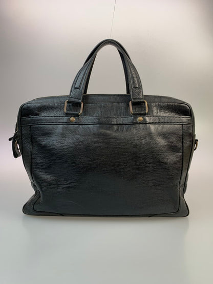 【中古品】【メンズ/レディース】 BURBERRY バーバリー 2WAY ALL LEATHER BAG オール レザー バッグ トートバッグ 革鞄 カバン 188-260303-em-24-min カラー：ブラック 万代Net店
