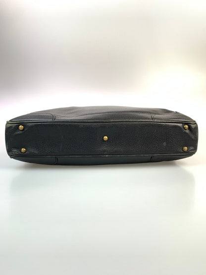 【中古品】【メンズ/レディース】 BURBERRY バーバリー 2WAY ALL LEATHER BAG オール レザー バッグ トートバッグ 革鞄 カバン 188-260303-em-24-min カラー：ブラック 万代Net店
