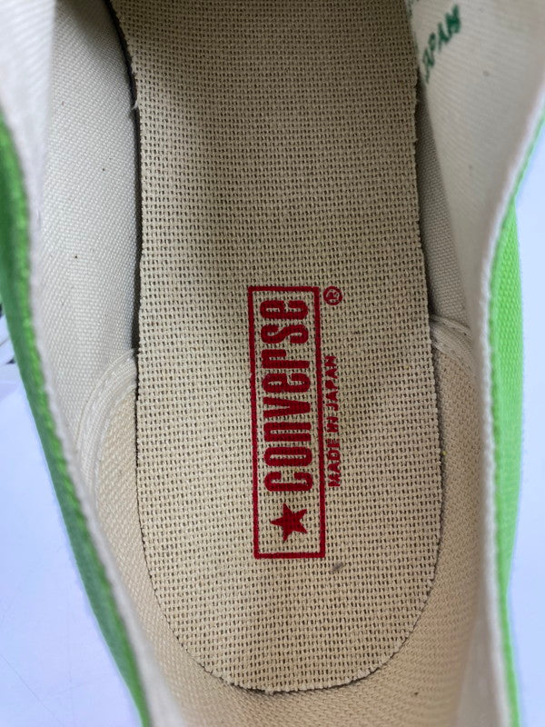 【中古美品】【メンズ】 CONVERSE コンバース CANVAS ALL STAR J OX 31314260 キャンバス オールスター スニーカー 靴 162-260313-yn-04-min サイズ：9 2/1 カラー：マスカットグリーン 万代Net店