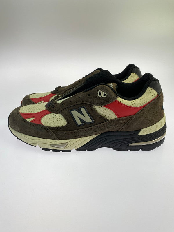 【未使用品】【メンズ】 AIME LEON DORE エメ レオン ドレ ×NEW BALANCE ニューバランス 991V1 靴 シューズ スニーカー 162-260225-AS-54-min サイズ：US11 カラー：ブラウン/ベージュ 万代Net店