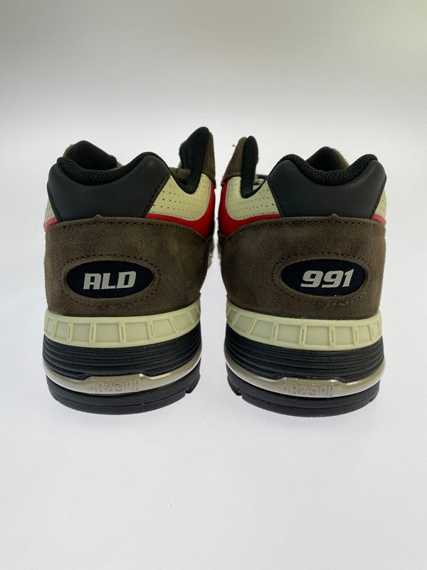 【未使用品】【メンズ】 AIME LEON DORE エメ レオン ドレ ×NEW BALANCE ニューバランス 991V1 靴 シューズ スニーカー 162-260225-AS-54-min サイズ：US11 カラー：ブラウン/ベージュ 万代Net店