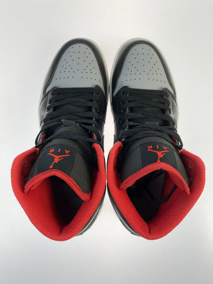 【中古品】【メンズ/レディース】 NIKE ナイキ AIR JORADN 1 MID 靴 シューズ スニーカー 160-260225-AS-48-min サイズ：26cm カラー：ブラック/グレイ/レッド 万代Net店