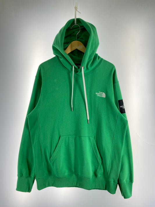 【中古品】【メンズ】 THE NORTH FACE ザ ノースフェイス SQUARE LOGO HOODIE スクエア ロゴ フーディー NT12333 パーカー トップス 144-260922-hu-08-min サイズ：XL カラー：グリーン 万代Net店