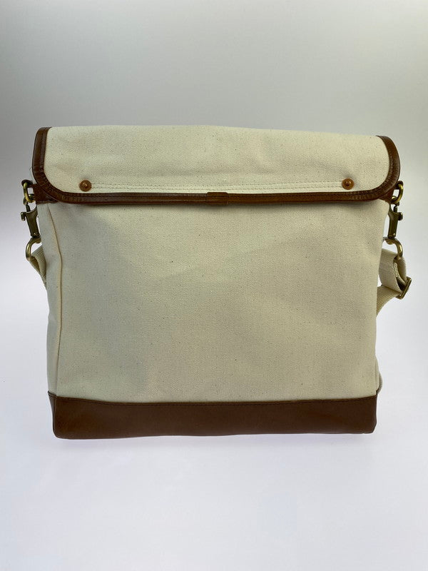【中古美品】【メンズ/レディース】 PHERROWS フェローズ POSTMAN BAG NATURAL 25S-PBG1 ポストマンバッグ カバン 188-260306-jt-09-min カラー：オフホワイト 万代Net店