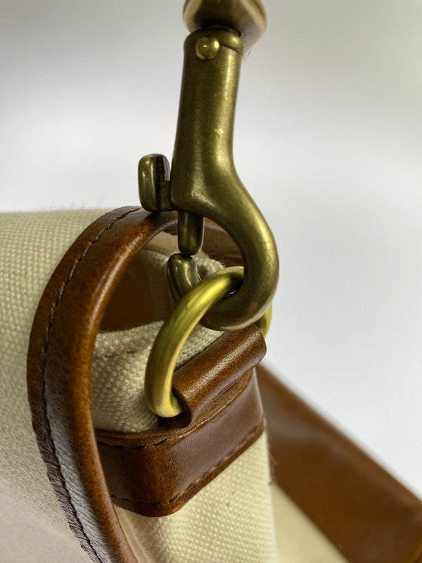 【中古美品】【メンズ/レディース】 PHERROWS フェローズ POSTMAN BAG NATURAL 25S-PBG1 ポストマンバッグ カバン 188-260306-jt-09-min カラー：オフホワイト 万代Net店