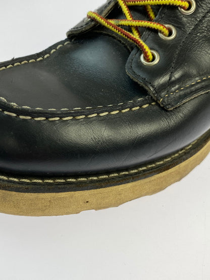 【中古品】【メンズ】 RED WING レッドウィング 90's IRISH SETTER CLASSIC MOC BOOTS 90年代 アイリッシュセッター クラシックモックブーツ 革靴 刺繍羽根タグ 164-260304-kk-21-min サイズ：7 1/2 E カラー：BLACK 万代Net店