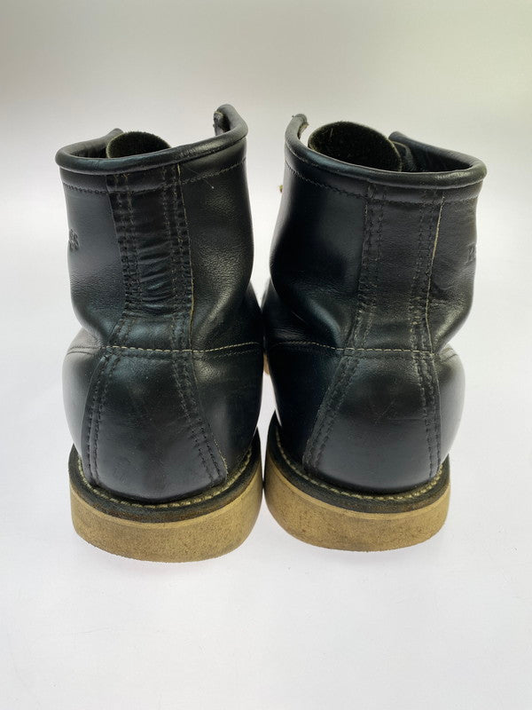 【中古品】【メンズ】 RED WING レッドウィング 90's IRISH SETTER CLASSIC MOC BOOTS 90年代 アイリッシュセッター クラシックモックブーツ 革靴 刺繍羽根タグ 164-260304-kk-21-min サイズ：7 1/2 E カラー：BLACK 万代Net店