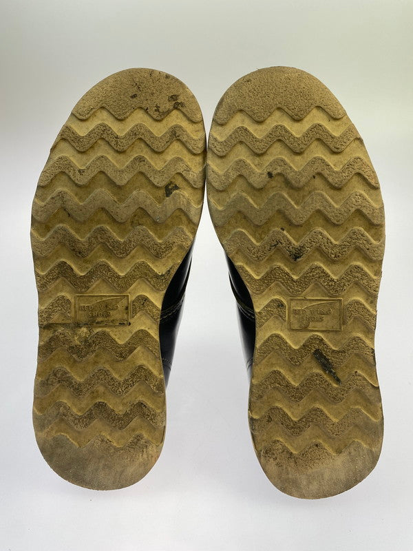 【中古品】【メンズ】 RED WING レッドウィング 90's IRISH SETTER CLASSIC MOC BOOTS 90年代 アイリッシュセッター クラシックモックブーツ 革靴 刺繍羽根タグ 164-260304-kk-21-min サイズ：7 1/2 E カラー：BLACK 万代Net店