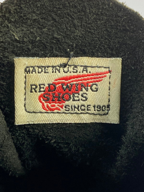 【中古品】【メンズ】 RED WING レッドウィング 90's IRISH SETTER CLASSIC MOC BOOTS 90年代 アイリッシュセッター クラシックモックブーツ 革靴 刺繍羽根タグ 164-260304-kk-21-min サイズ：7 1/2 E カラー：BLACK 万代Net店