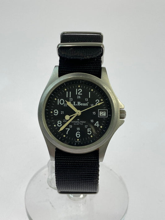 【中古品】【メンズ】 TIM HAMILTON ティムハミルトン × L.L.BEAN エルエルビーン 別注 コラボ ANALOG WATCH 9931 アナログウォッチ 腕時計 197-260307-SH-20-min カラー：ブラック 万代Net店