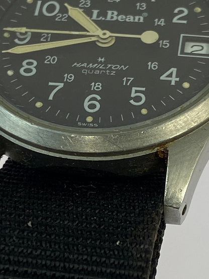 【中古品】【メンズ】 TIM HAMILTON ティムハミルトン × L.L.BEAN エルエルビーン 別注 コラボ ANALOG WATCH 9931 アナログウォッチ 腕時計 197-260307-SH-20-min カラー：ブラック 万代Net店