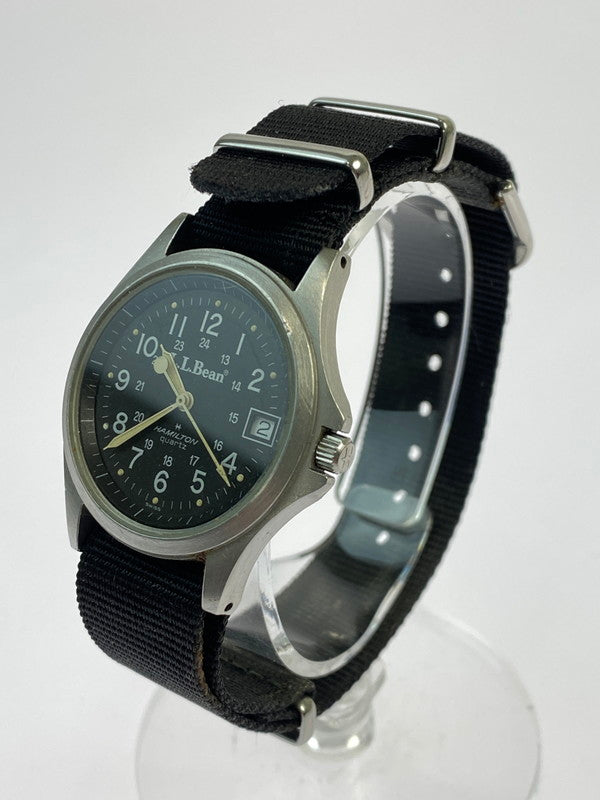 【中古品】【メンズ】 TIM HAMILTON ティムハミルトン × L.L.BEAN エルエルビーン 別注 コラボ ANALOG WATCH 9931 アナログウォッチ 腕時計 197-260307-SH-20-min カラー：ブラック 万代Net店