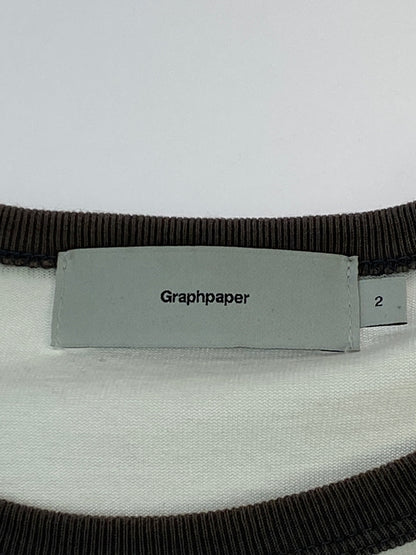 【中古品】【メンズ】 GRAPHPAPER グラフペーパー GM231-70255B RINGER T-SHIRT 半袖Tシャツ ショートスリーブ 140-260718-AS-33-min サイズ：2 カラー：ホワイト 万代Net店
