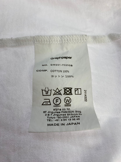 【中古品】【メンズ】 GRAPHPAPER グラフペーパー GM231-70255B RINGER T-SHIRT 半袖Tシャツ ショートスリーブ 140-260718-AS-33-min サイズ：2 カラー：ホワイト 万代Net店