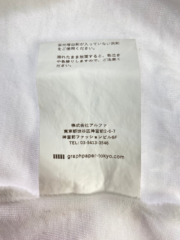 【中古品】【メンズ】 GRAPHPAPER グラフペーパー GM231-70255B RINGER T-SHIRT 半袖Tシャツ ショートスリーブ 140-260718-AS-33-min サイズ：2 カラー：ホワイト 万代Net店