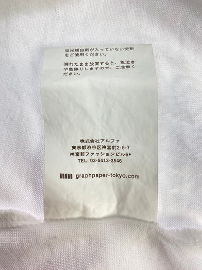 【中古品】【メンズ】 GRAPHPAPER グラフペーパー GM231-70255B RINGER T-SHIRT 半袖Tシャツ ショートスリーブ 140-260718-AS-33-min サイズ：2 カラー：ホワイト 万代Net店
