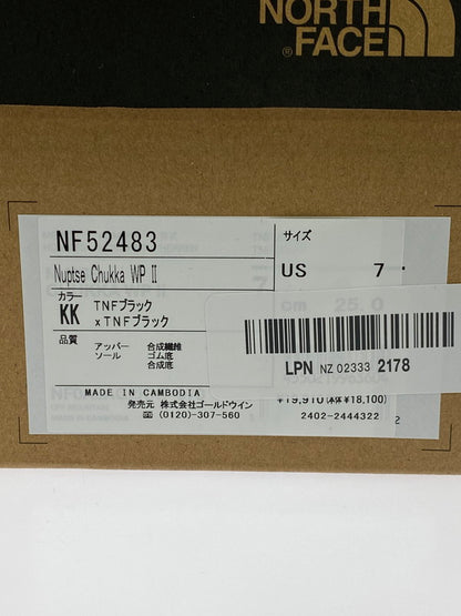 【中古品】【レディース】 THE NORTH FACE ザ・ノースフェイス NF52483 NUPTSE CHUKKA WP II 靴 シューズ チャッカブーツ 167-260301-AS-20-min サイズ：25cm カラー：ブラック 万代Net店