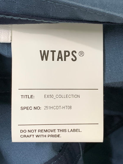 【中古品】【メンズ/レディース】 WTAPS ダブルタップス 25SS COLLECTION CAP 251HCDT-HT08 コレクション キャップ 帽子 コットン ミリタリー風 185-260303-em-21-min サイズ：O カラー：ネイビー 万代Net店