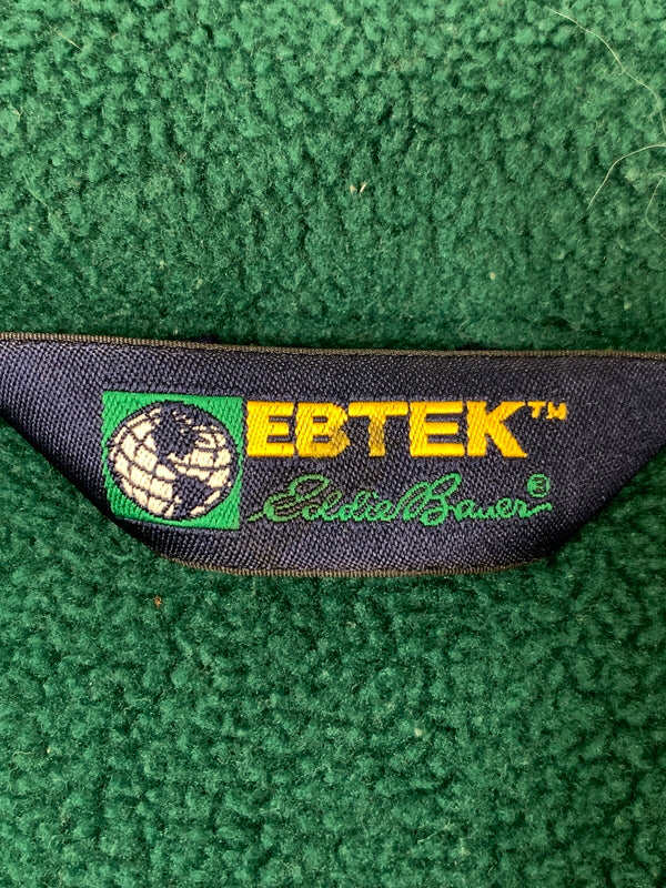 【現状渡し品】【メンズ】 EBTEK EDDIE BAUER エボテックエディーバウアー 90S USA製 フリースジャケット ヴィンテージ アウター 144-261023-hu-10-min サイズ：L カラー：グリーン/ブルー 万代Net店