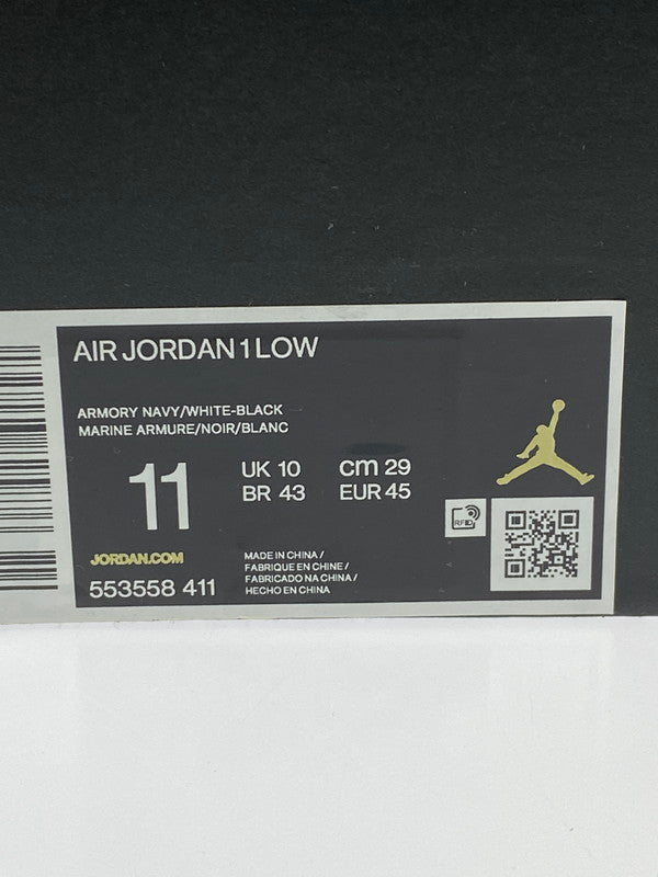【中古美品】【メンズ】 NIKE ナイキ AIR JORDAN 1 LOW DARK TEAL 553558-411 エアジョーダン1 ロー ダークティール メンズ シューズ 靴 スニーカー 160-260227-em-63-min サイズ：29.0cm カラー：ブルー系 万代Net店