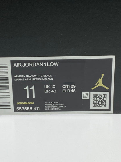 【中古美品】【メンズ】 NIKE ナイキ AIR JORDAN 1 LOW DARK TEAL 553558-411 エアジョーダン1 ロー ダークティール メンズ シューズ 靴 スニーカー 160-260227-em-63-min サイズ：29.0cm カラー：ブルー系 万代Net店