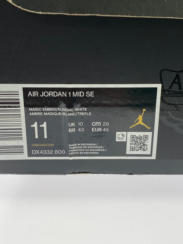 【中古美品】【メンズ】 NIKE ナイキ AIR JORDAN 1 MID FLIGHT CLUB DX4332-800 エアジョーダン1 ミッド フライトクラブ メンズ シューズ 靴 スニーカー 160-260227-em-64-min サイズ：29.0cm カラー：ホワイト/ピンク/オレンジ 万代Net店