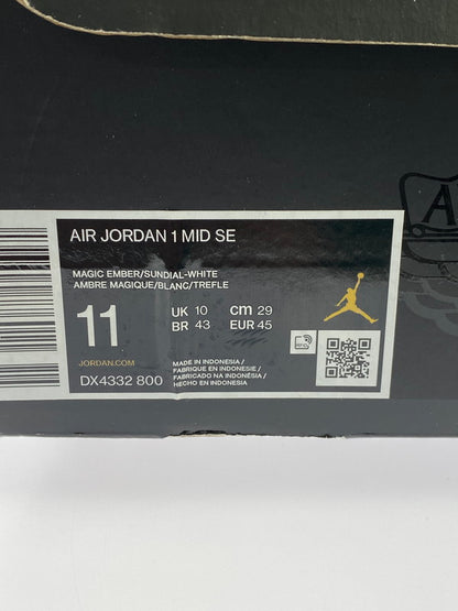 【中古美品】【メンズ】 NIKE ナイキ AIR JORDAN 1 MID FLIGHT CLUB DX4332-800 エアジョーダン1 ミッド フライトクラブ メンズ シューズ 靴 スニーカー 160-260227-em-64-min サイズ：29.0cm カラー：ホワイト/ピンク/オレンジ 万代Net店