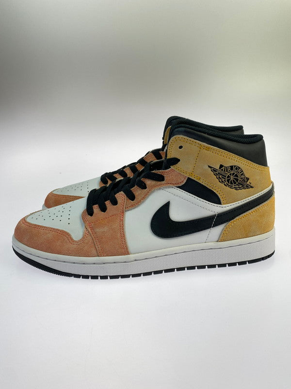 【中古美品】【メンズ】 NIKE ナイキ AIR JORDAN 1 MID FLIGHT CLUB DX4332-800 エアジョーダン1 ミッド フライトクラブ メンズ シューズ 靴 スニーカー 160-260227-em-64-min サイズ：29.0cm カラー：ホワイト/ピンク/オレンジ 万代Net店